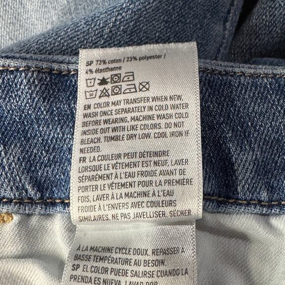 American Eagle SZ 4 Curvy Super Hi-Rise Jegging Jeans Distressed Stretch Dream - Picture 10 of 11